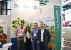 The Cultivators team ready for visitors. During the show, Sonny Moerenhout (right) was busy moderating the medical cannabis presentations.
