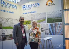 Monika Reimann welcomed many visitors during the Greentech at the Reimann Textiles booth.