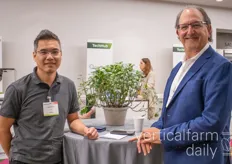 Kenneth Tran with Koidra and Robert Colangelo with Sense Farms