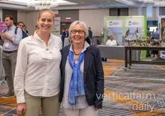 Rebekka Boekhout (VerticalFarmDaily) and Christine Zimmermann with the Association for Vertical Farming