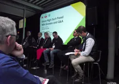 Panel Discussion with Growers and Q&A, featuring Peter Van Den Goor, Katunga Fresh; Steve Marafiote, Sundrop Farms; Nicky Mann, Family Fresh; Will Millis, Flavorite Group; Naresh Singh, Perfection Fresh; Chris Millis, Flavorite Group.