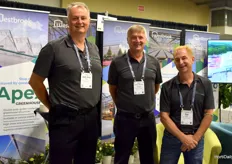 Ray Bryer, Jack Smit and Randy Vermeer, with Westbrook Greenhouse Systems.Westbrook is a manufacturer and innovator of commercial production greenhouses