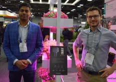 GrowFlux is all about plug-and-play horticulture. Adi Rao and Eric Eisele were ready to tell visitors all about their solutions.