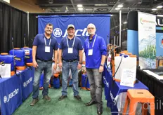 Roberto Gerlos, Greg Imus and Dan Shumaker were hoping for some more visitors to show their products to, as they sell "world's best sprayers. Seriously!" 