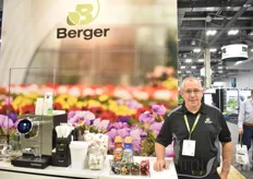 Visitors in need of some good coffee could stop by Troy Haney at the Berger booth.