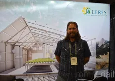Robert Fisher of Ceres Greenhouse Solutions. The company designs sustainable and energy-efficient greenhouses.