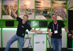 Remco Meewisse and Dennis van Gaalen (Metazet FormFlex). Many visitors did not just walk past the Trikes, electric tractors for use in horticulture, on their stand.