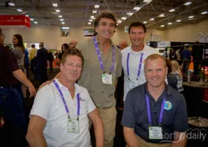 Robert de Hoo (Ultramins), Marco Deleonardis (Freeman Herbs), Glenn Grootenboer (Ultramins) and Florian Locher (Fresh Venture Farms)