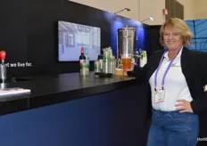 Mary Derksen (Ridder) had discovered the beer tap at the PB tec stand. She was certainly not the only one on the exhibition floor.