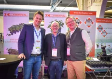 Ronald van Riel of Van Krimpen with Paul Greenhalgh and Alfred Boot of Herkuplast. The two companies work a lot together.
