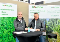 Novisem with Mikaël Banzantay and Hubert Kühling came to present their new generation of hybrid leeks, hybrid celeriac and their Mâches Klara and Melissa