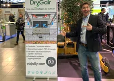 Justin van der Putten of horticulture equipment supplier, Jolly was present at the exhibition and also showed the DryGair products.