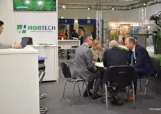 Good conversations at the booth of Hortech