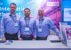 Maarten Haartong, Cesar Salaverria and Mike Marino with Priva showing their Sustainable water management 