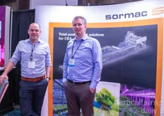 Luuk Rutten en Roy Lemmen van Sormac shared that the company has added a harvester to their postharvest solution 