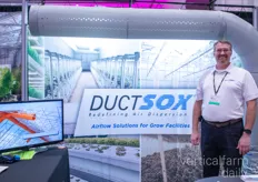 Kevin Gebke with Ductsox Corporation supplying airflow solutions for indoor growing facilities