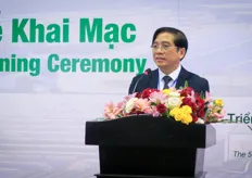Lê Vãn Dúrc, Department Director General of the Department of Crop Production, Ministry of Agricture and Rural Development of Vietnam, during the Hortex 2023 Opening Ceremony.