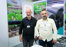 Ardent from Turkey specialises in irrigation solutions. Water is a large challenge for growers globally. On the photo are Mohammed Darawwad and Isa Altuntas. 