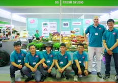 The Fresh Studio team in action at Hortex, representing different horticulture brand in Vietnam. The company is active since 2006, with a focus on sustainable production and value chain development. To the right is René van Rensen. Popular products are vegetable seeds, irrigation solutions, greenhouse films, clips and soil. 