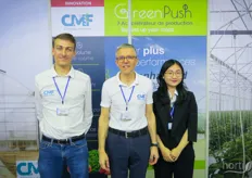 CMF from France is a turn-key greenhouse builder. The company is active in France, Mexico and Southeast Asia. Asia is a long-term market for the company, who has been active here more than 10 years. On the photo are Renaud Josse and Mathis Vaucelle, based in Ho Chi Minh City. Phung Bui is helping to translate and support the sales team. 