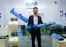 SAB from Italy specialises in the production of solutions for irrigations systems, including sensors and pipes. Vietnamese market has good potential. On the photo is Andrea Piras.