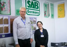 SAB Germany attended in 2018 and is returning this year. The company is looking for additions business in Vietnam. The company is looking for agents in the region.  Jens Meyer and Rachel Quynh Nhu.
