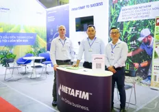 Netafim has a strong presence in Southeast Asia. Is has a head quarter in Bangkok and is working with different partner companies across the region. The company does projects for small hold farms and big government projects to community farms and greenhouse growers. There is growing demand for high-quality vegetables, which need greenhouses. On the photo are Roei Yonai from Netafim Southeast Asia, together with Cuong Doan Phuc from Vietnam and Vinh La Ding also from Vietnam. 