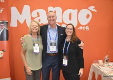 Tammy Wiard, Tim Beerup, and Meg Buchsbaum with the National Mango Board.