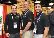 Howard Nager, Jay Schneider, and JP Andino with Pacific Trellis Fruit. 