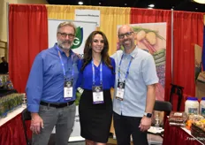 Jeff Bruff, Paola Vargas, and Bryan Thornton representing Rock Garden Herbs and Coosemans Worldwide.