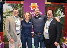 Mike Preacher, Cat Gipe-Stewart, Conner O'Malley, and Paul Newstead with Domex Superfresh Growers. 