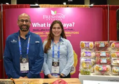Ricardo Roggiero and Zindy Vidaurre with Freshway Produce. 