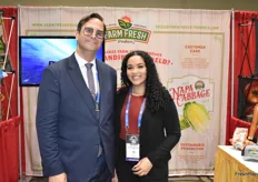 Steven Ceccarelli and Jasmin Hernandez with Farm Fresh Produce. Just recently, the company launched a box of sweet potatoes into space. 