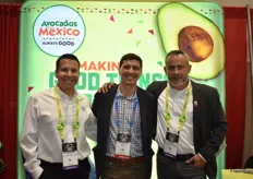 Alexander Konczylo with Lidl US is flanked by Alejandro Duran and Oscar Garcia with Avocados From Mexico.