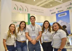 Mayra Garcia, Dora Dial, Nazareth Yanez, Ericka Montes and Carolina Valadez with Asesores Invernaderas 