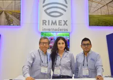 Fernando Toral, Sandra Marquez and Sergio Gonzalez with Rimex Invernaderas