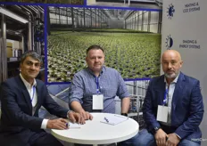 Arthur Mkrtumian and Igor Rezitskii with Agrotech-Didam. And in the middle Alex Samoilov with Greenhouse technologies