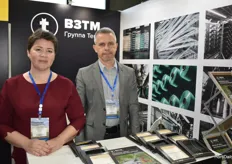 Helena Popova and Viktor Infantev VZTM LLC technical textile.