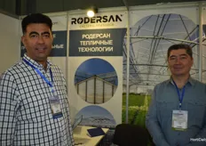 Ugur Harmankaya and Angst Aliyev with Rodersan, greenhouse ventilation and drives.