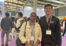 Harini Korlipara, general manager of Terra Nova Nurseries Inc., and Chen Chen, Head of China. 
