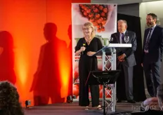 This is not a chronological recap of the event - as this happened during the evening - but Julie Woolley is about to retire. She has led, guided, supported, taken care of and mothered the British Tomato Growers' Association for more than 20 years.