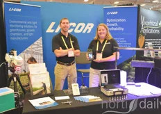 Erik Johnson & Mary Jo Kopf with Li-Cor, showing their Spectrometer & light sensor (http://www.hortidaily.com/article/9025128/capturing-the-spectral-composition-of-light-sources/)