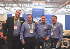 The team with Westland Greenhouse Solutions: Curtis Rodrigue, Craig Riesebosch, Tyler Rodrigue & Nico Niepce with Alweco