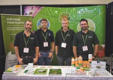 Paul Kelley, Jonathan Van Druten, Dawson Hilderbrandt & Joseph Battaglia with Koppet Canada. Their products play a big roll in the industries trip to a more integrated growing systems.