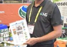 Bob Walker with Heartnut Crove, showing the print-out of the HortiDaily article about disinfecting the greenhouse: http://www.hortidaily.com/article/9021515/a-greenhouse-so-clean-you-can-perform-a-surgery-in-it/ 
