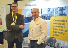 Paul Morrison & Sasha Stupar with Enbridge, helping growers with their energy efficiency.