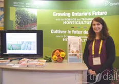 Chevonne Carlow with Omafra, the Ontario Ministry of Agriculture, Food and Rural Affairs 