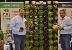 Brian Cook and Baltazar Garcia of Pete´s Living Greens holding new lettuce species