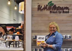 Cherie Galper holding Wholesums new kaleido variety