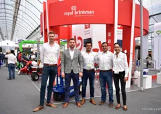 The Team of Royal Brinkman Mexico; Nico, Ben, Diego, Edmundo and Marcella At their booth this year, they are presenting several solutions in two main themes; Mechanisation and disinfection.